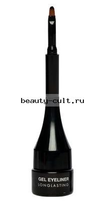 Гелевая подводка Еyeliner Gel с встроенной кистью (черная)