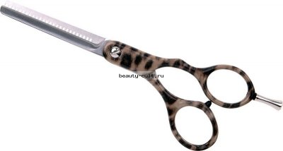 Ножницы M30655AS-LP парикмахерские Dewal филировочные 28 зубцов 5,5&quot; узор &quot;леопард&quot;