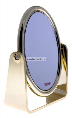 Зеркало 2119 VGold настольное овал 2-стор. 14,5х19,5 см