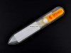 Пилочка cz-222-120 C COLOR стеклянная 2-х сторонняя 120 мм. Цветная в чехле из ПВХ.